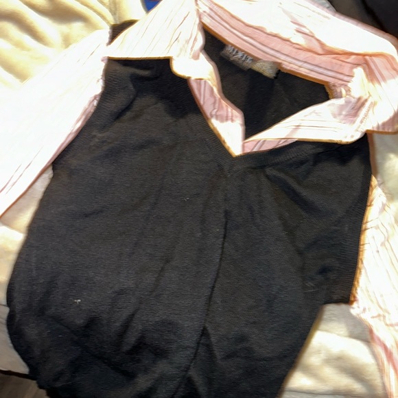 Fancy vest over button-down two and one - Picture 3 of 3